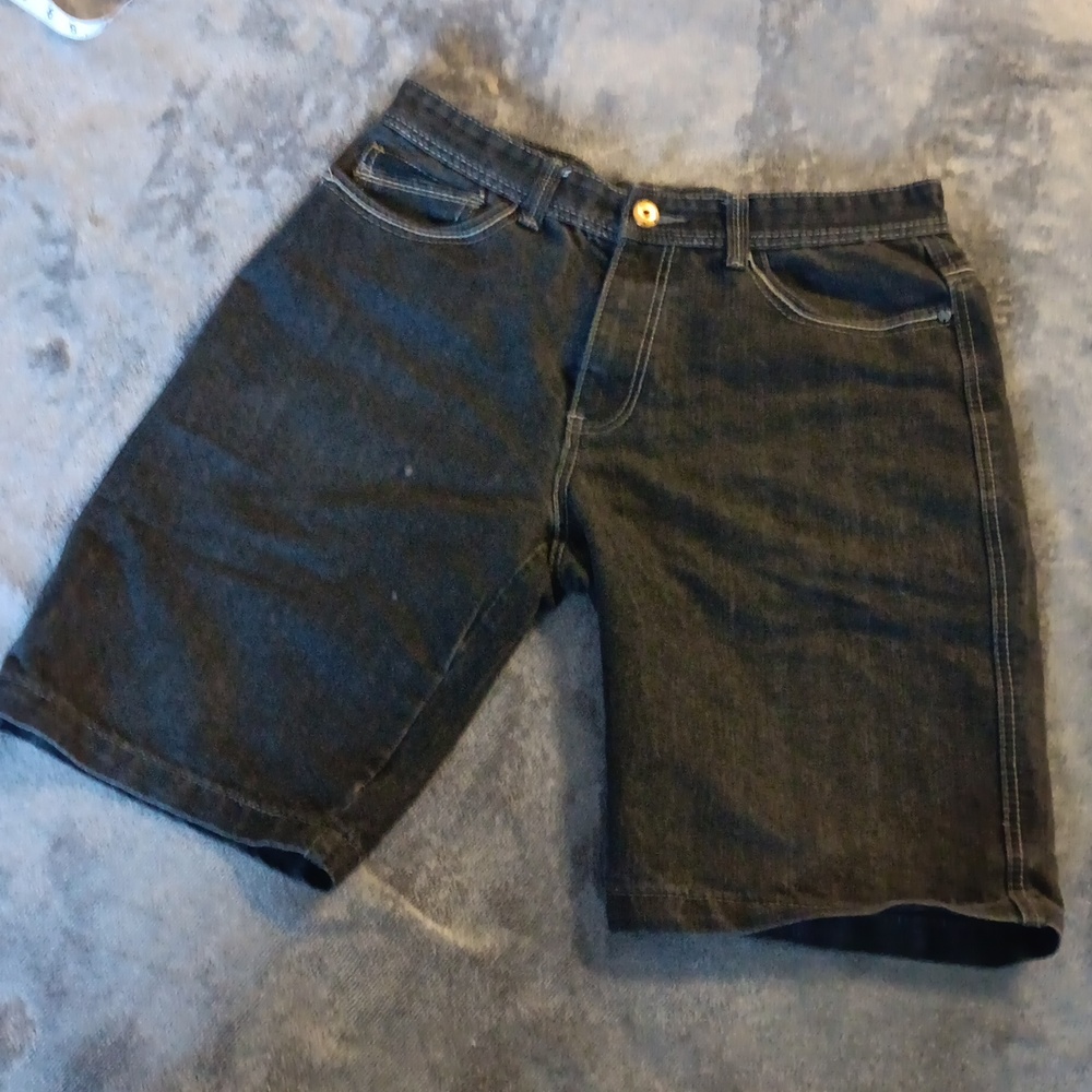 MO7 Black Jean Shorts.